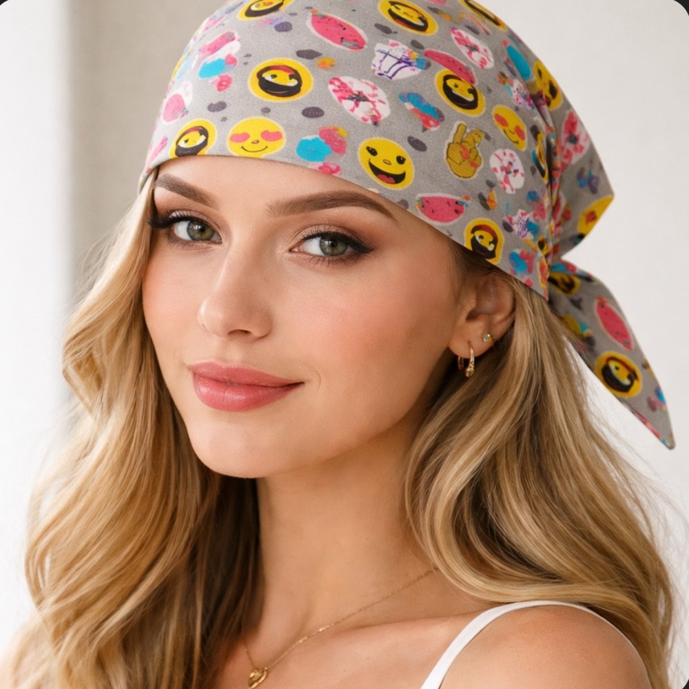 Emoji Summer Bandana / Scarf – Cute & Colorful!